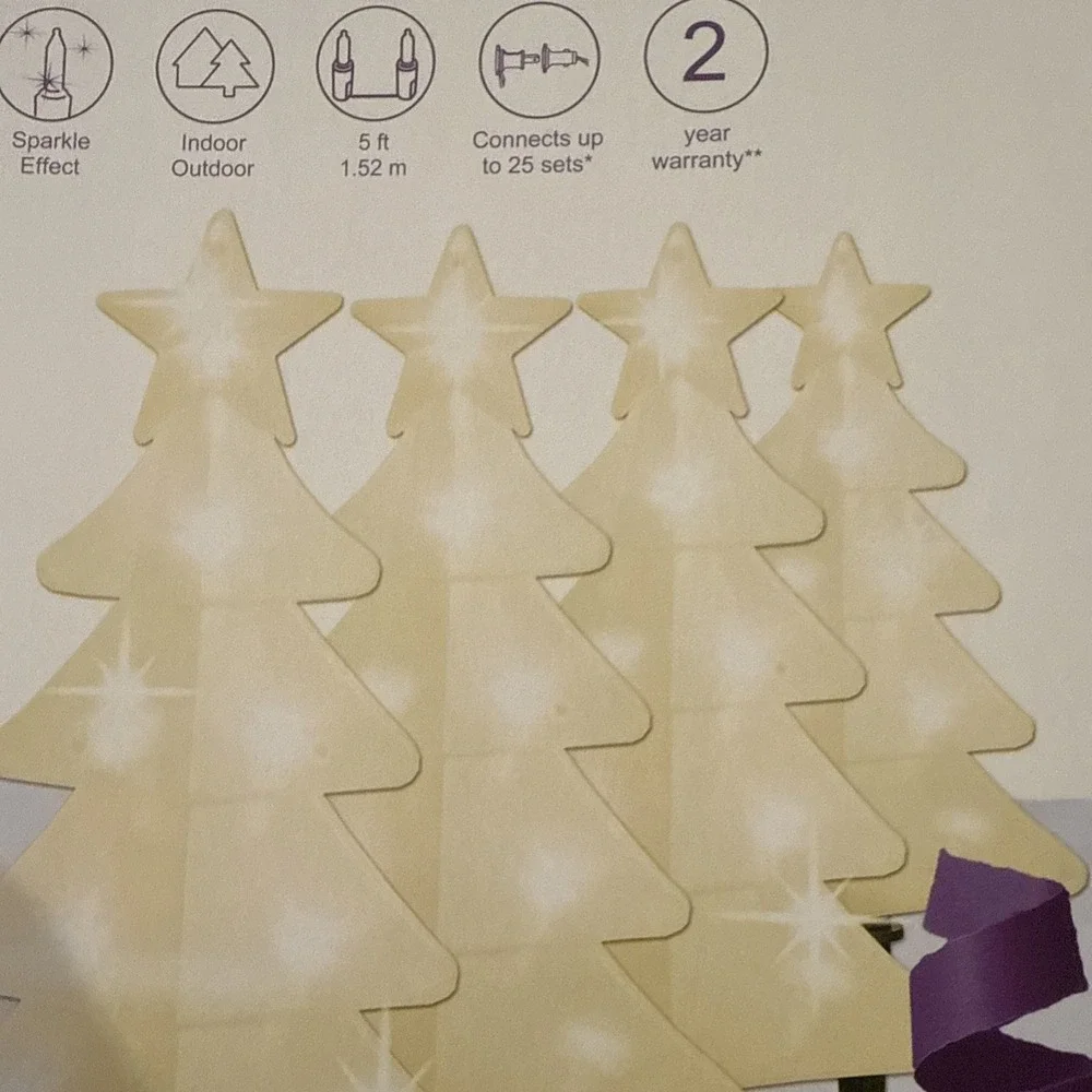 GE 5968038 4CT WARM WHITE STAYBRIGHT RANDOM SPARKLE LED PATHWAY LIGHTS - NEW!